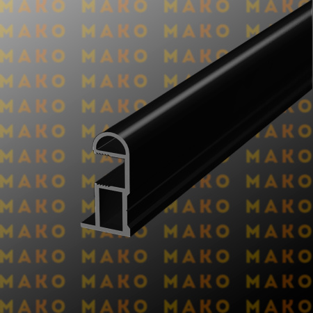 Профиль вертикальный MS162 Черный браш (A25)